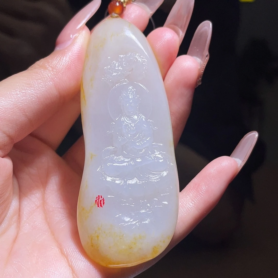 和田玉未镶嵌颈饰D2