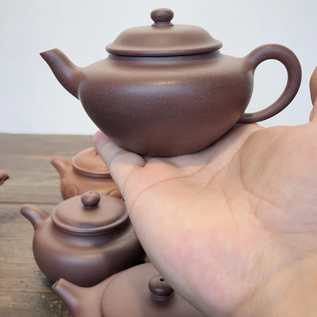 紫砂茶壶原*组共生矿紫泥汤婆壶