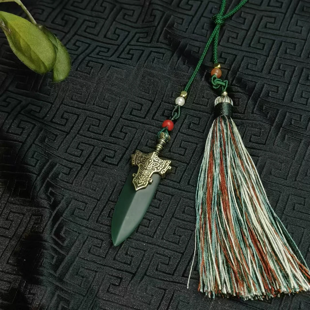 【两米年度·乙巳木青剑】铜器宝剑造型挂件TQ-GJ010