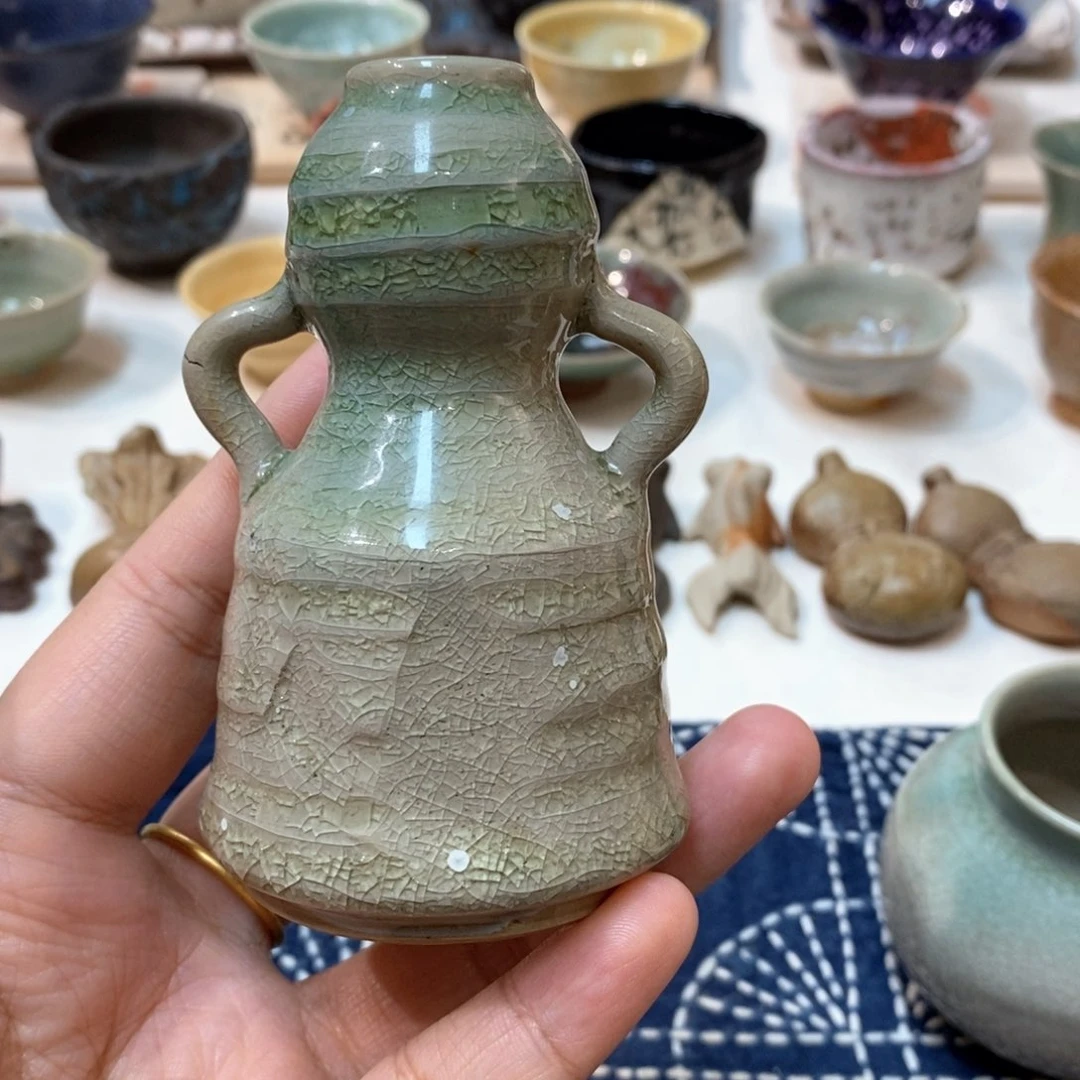 柴烧侘寂粗陶茶具