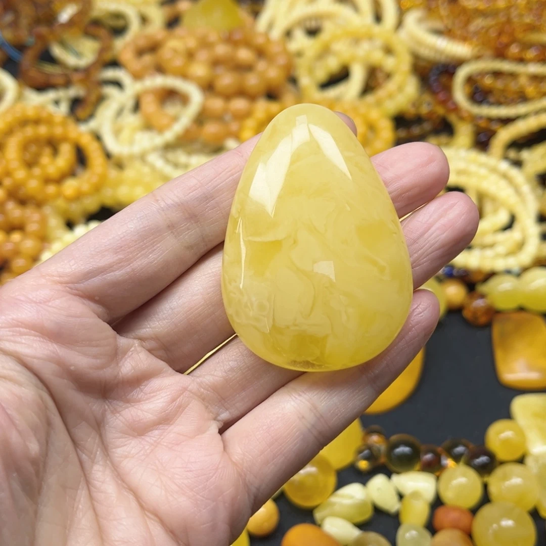 琥珀未镶嵌吊坠(不含链)蜜蜡挂坠