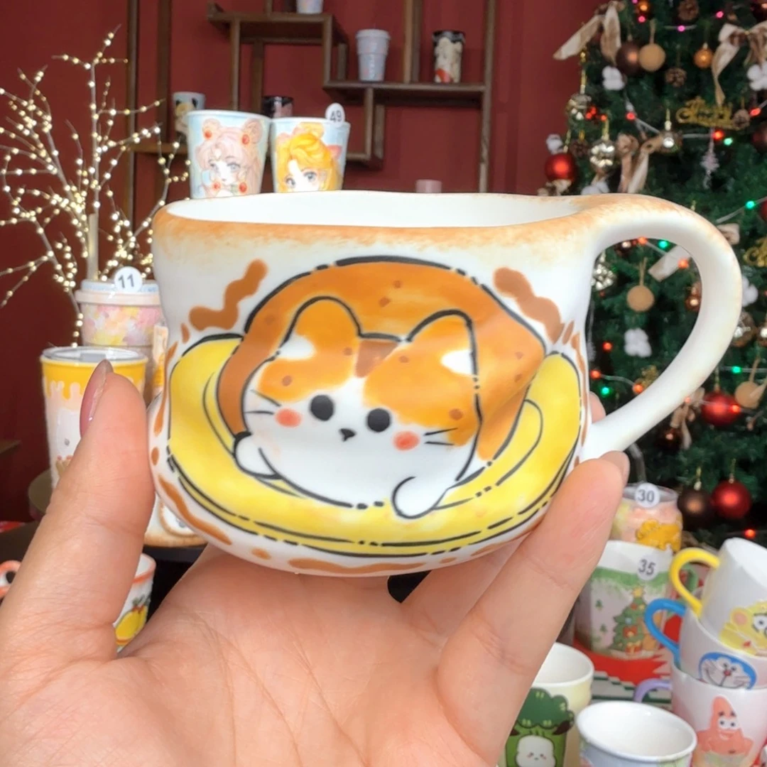 陶景德镇手绘高温釉下彩玉