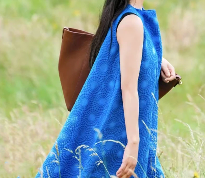 【楠姐姐定制款】艾玛连衣裙 洋气时尚休闲无袖夏季复古印花Q60017