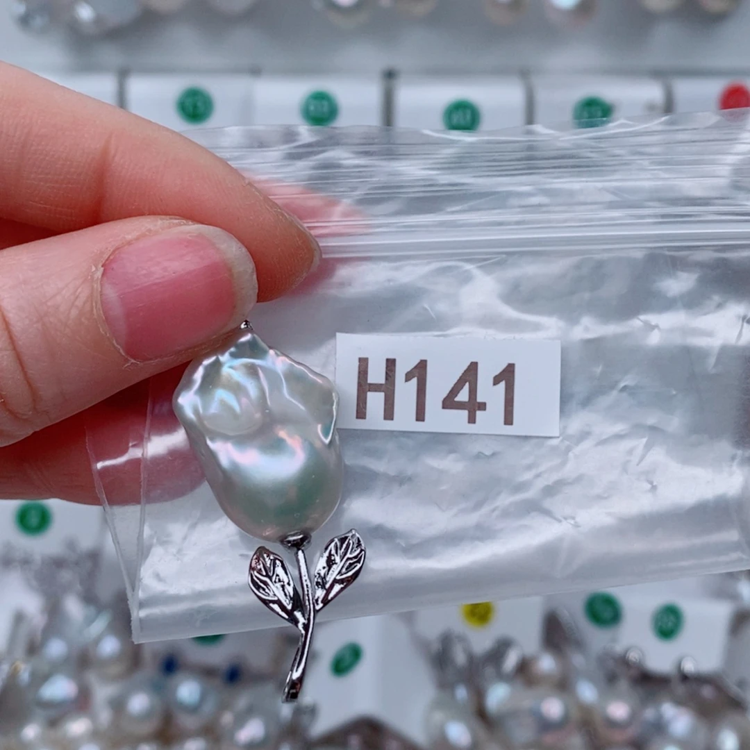 花***H其他淡水珍珠银S925镶嵌