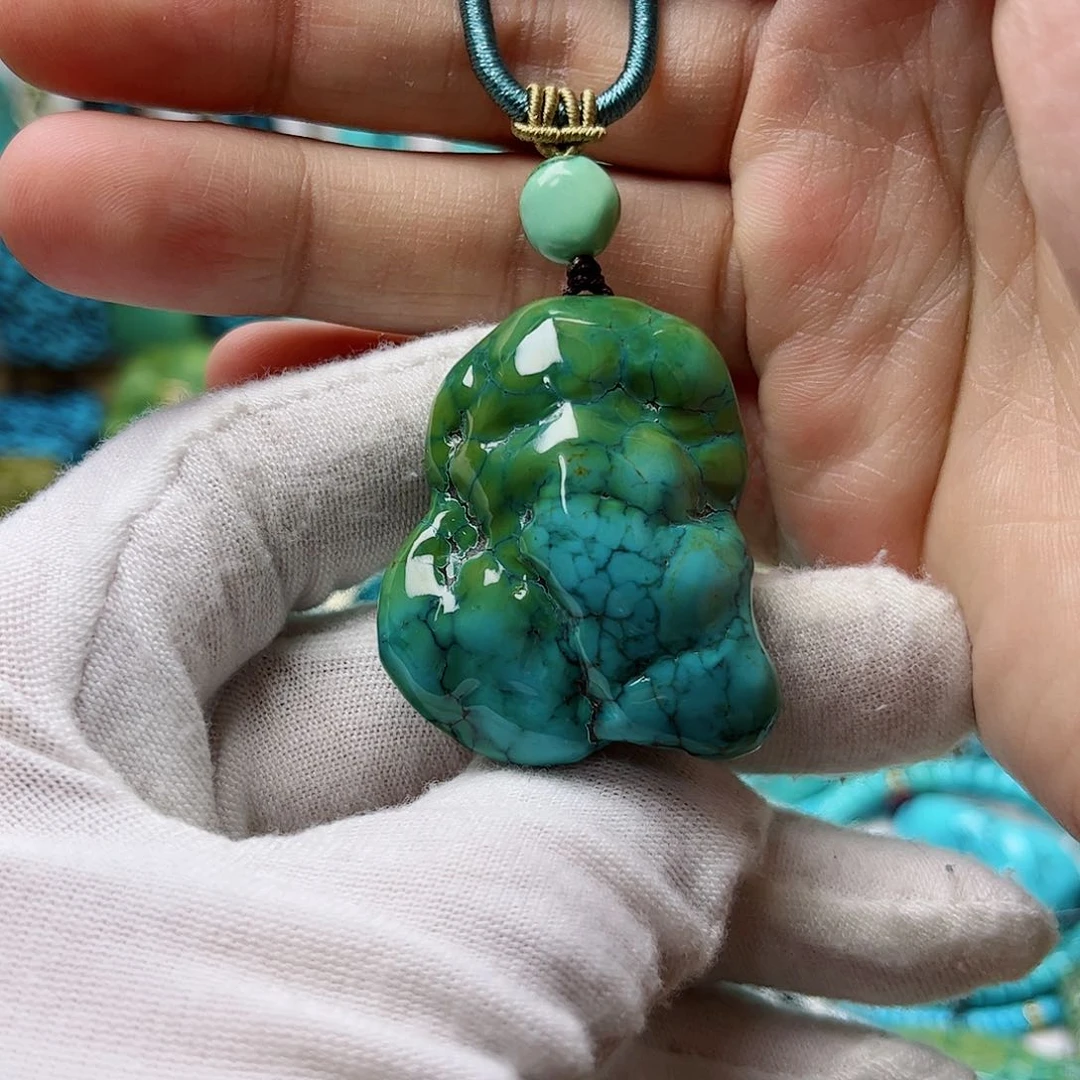 绿松石珠宝奇石未镶嵌三**肉