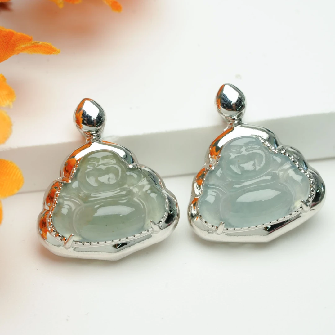 【小北好物】翡翠佛公吊坠约11*15mm【多样性发一件】QS34X63