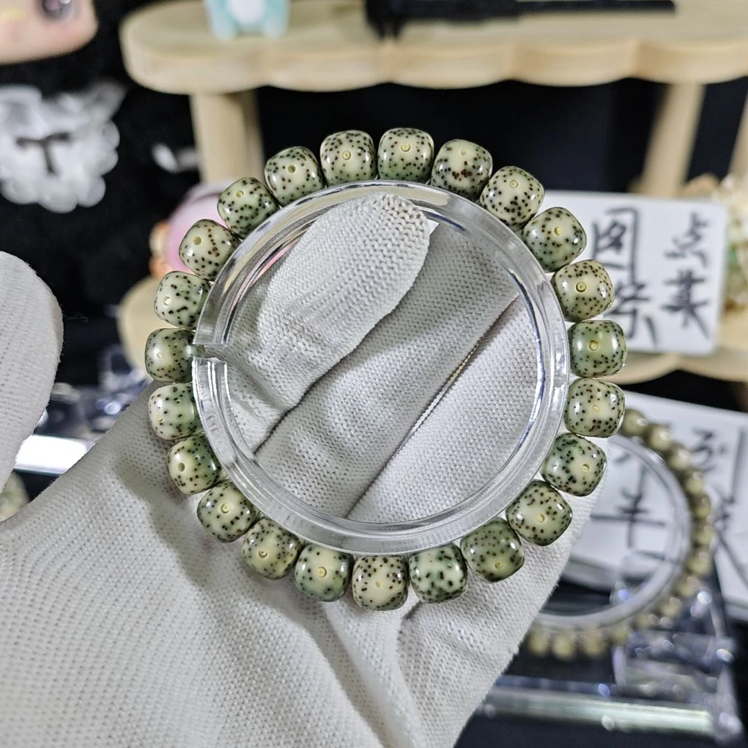 手串星月菩提青花瓷绿背卡10牛牛牛