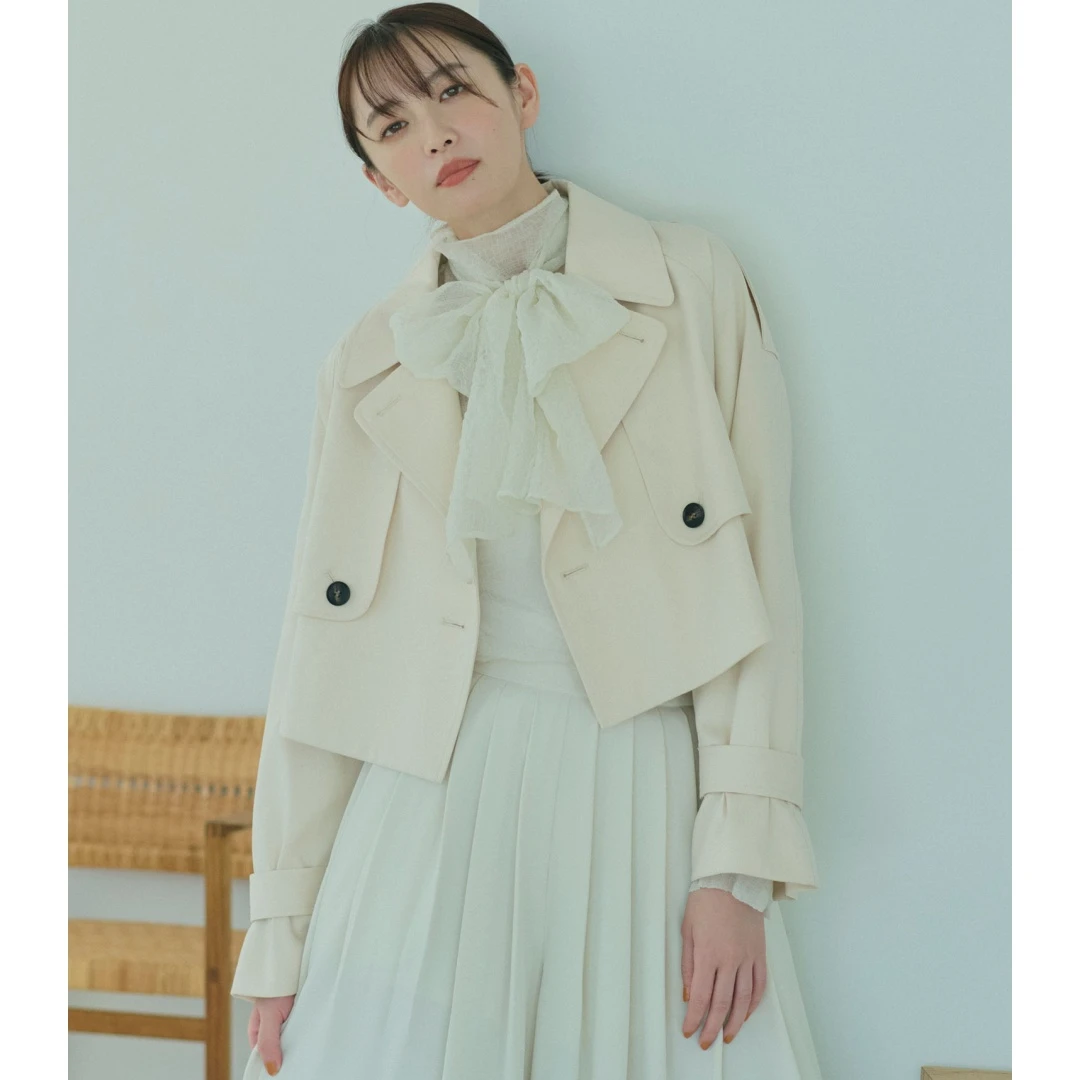 【MonTendre】春季新款 C 优雅气质小众洋气百搭上衣短款风衣外套
