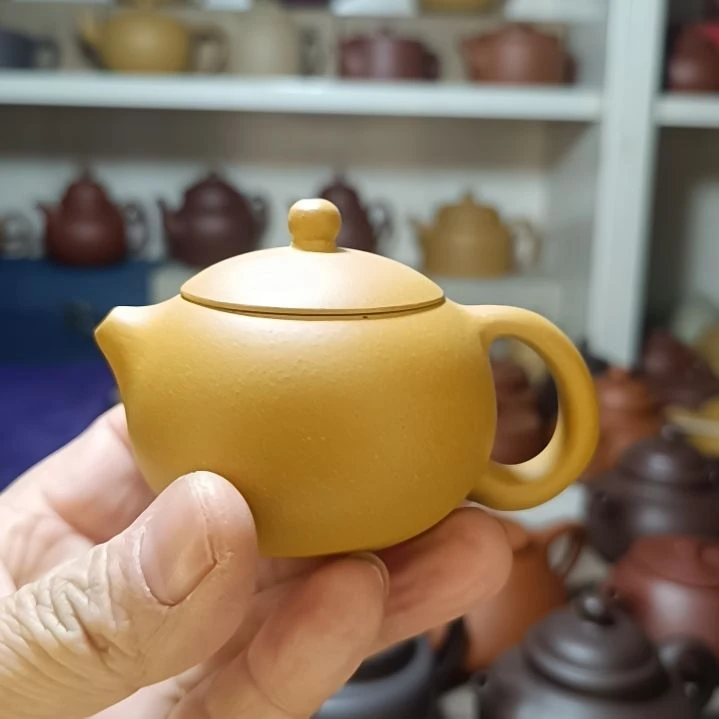 茶壶紫砂原矿黄金段泥小西施120cc半手工