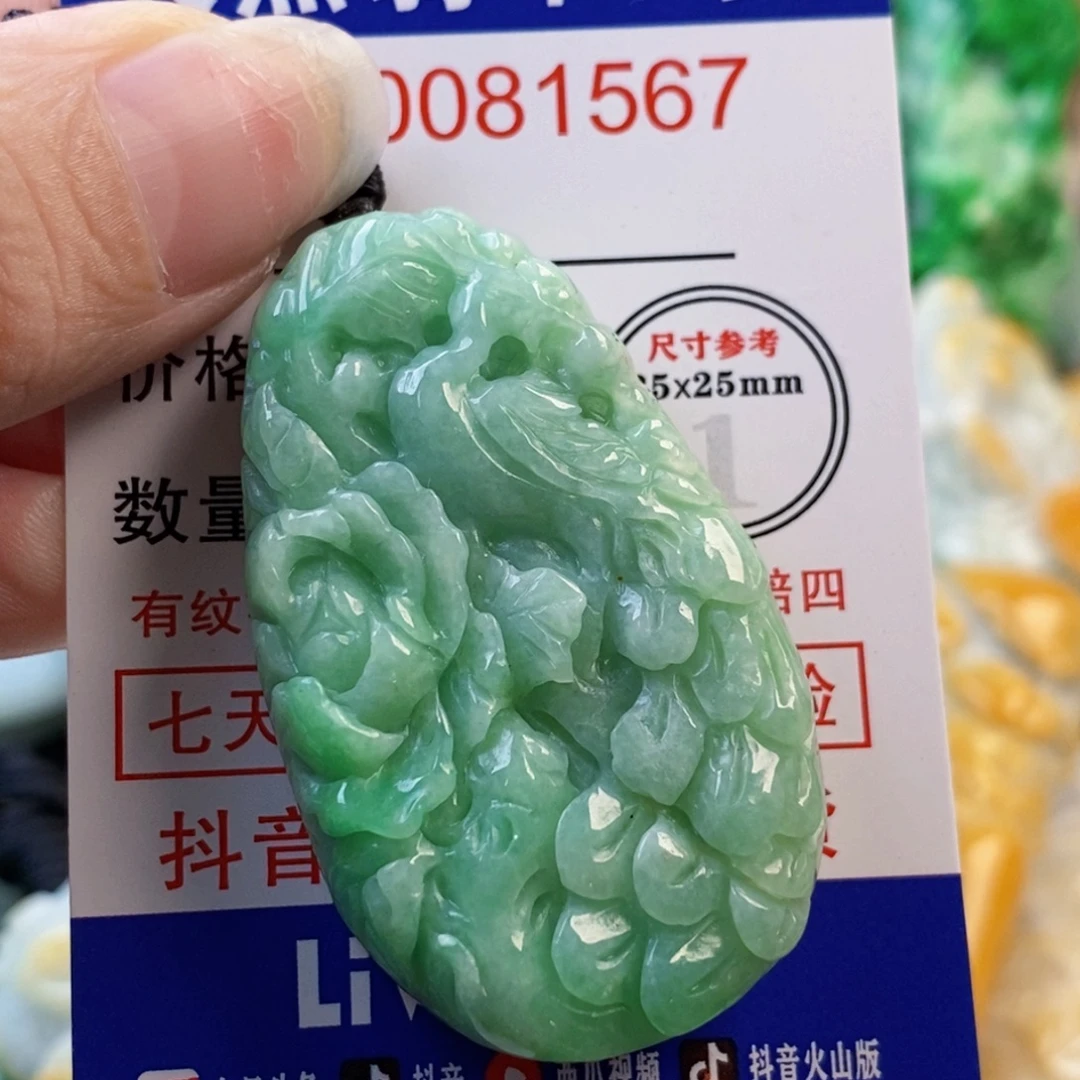 翡翠未镶嵌吊坠(不含链)