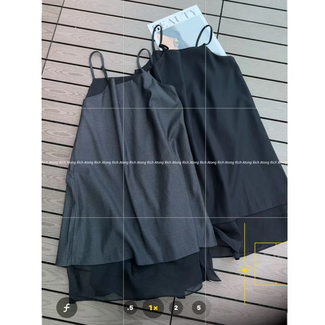 atong/阿彤-【西装裙】-2025 春夏极简大牌设计款吊带连衣裙0413-03