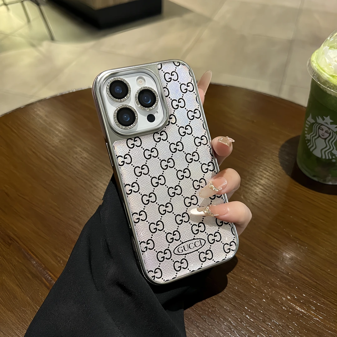 网红镭射适用苹果16promax手机壳苹果15pro滴胶潮牌14/13轻奢防摔