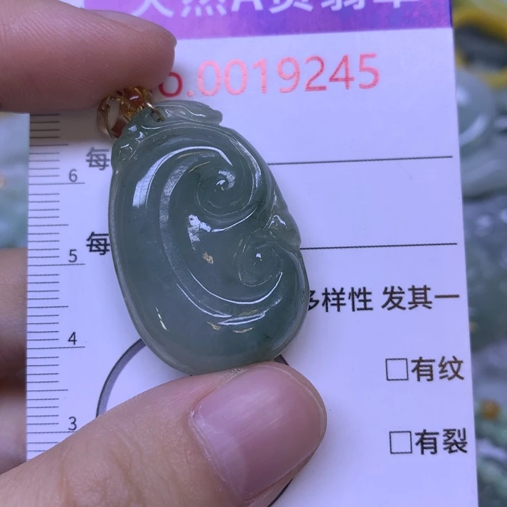 翡翠未镶嵌吊坠(不含链)