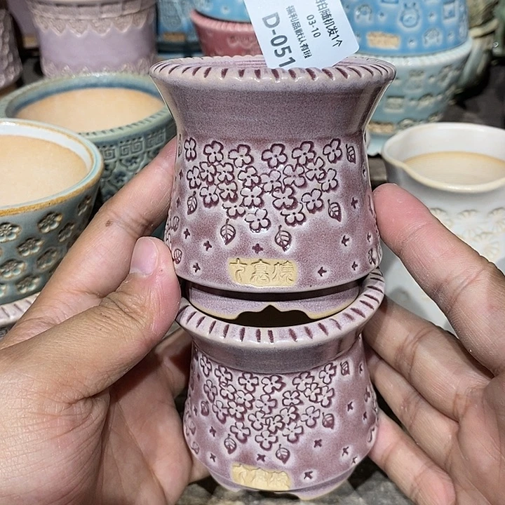 七里烧花盆3-10-051口径6