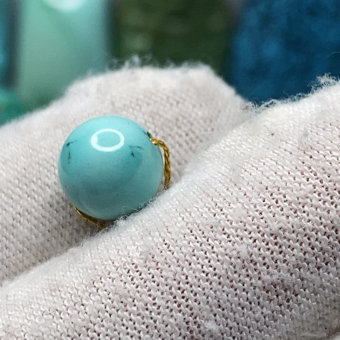 绿松石未镶嵌天然原矿 带武汉地大证书