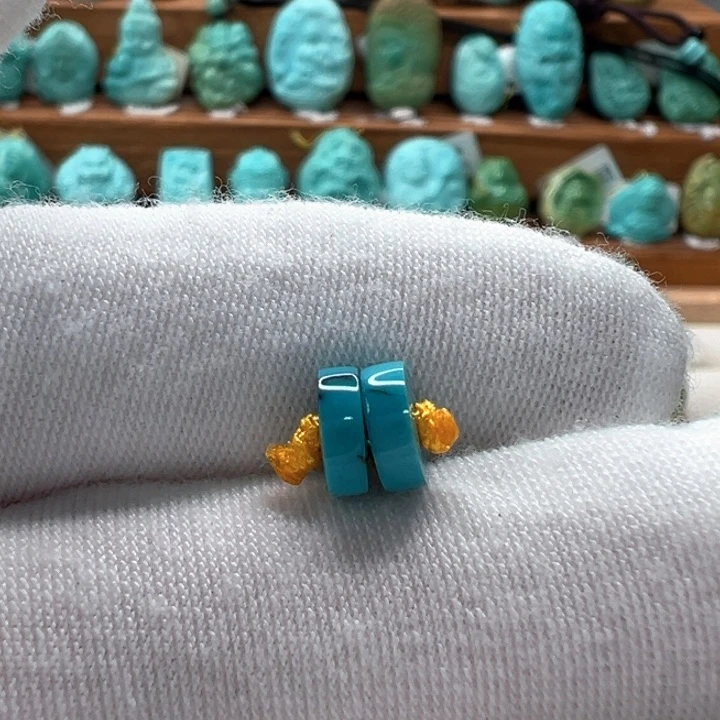 绿松石未镶嵌隔片7mm