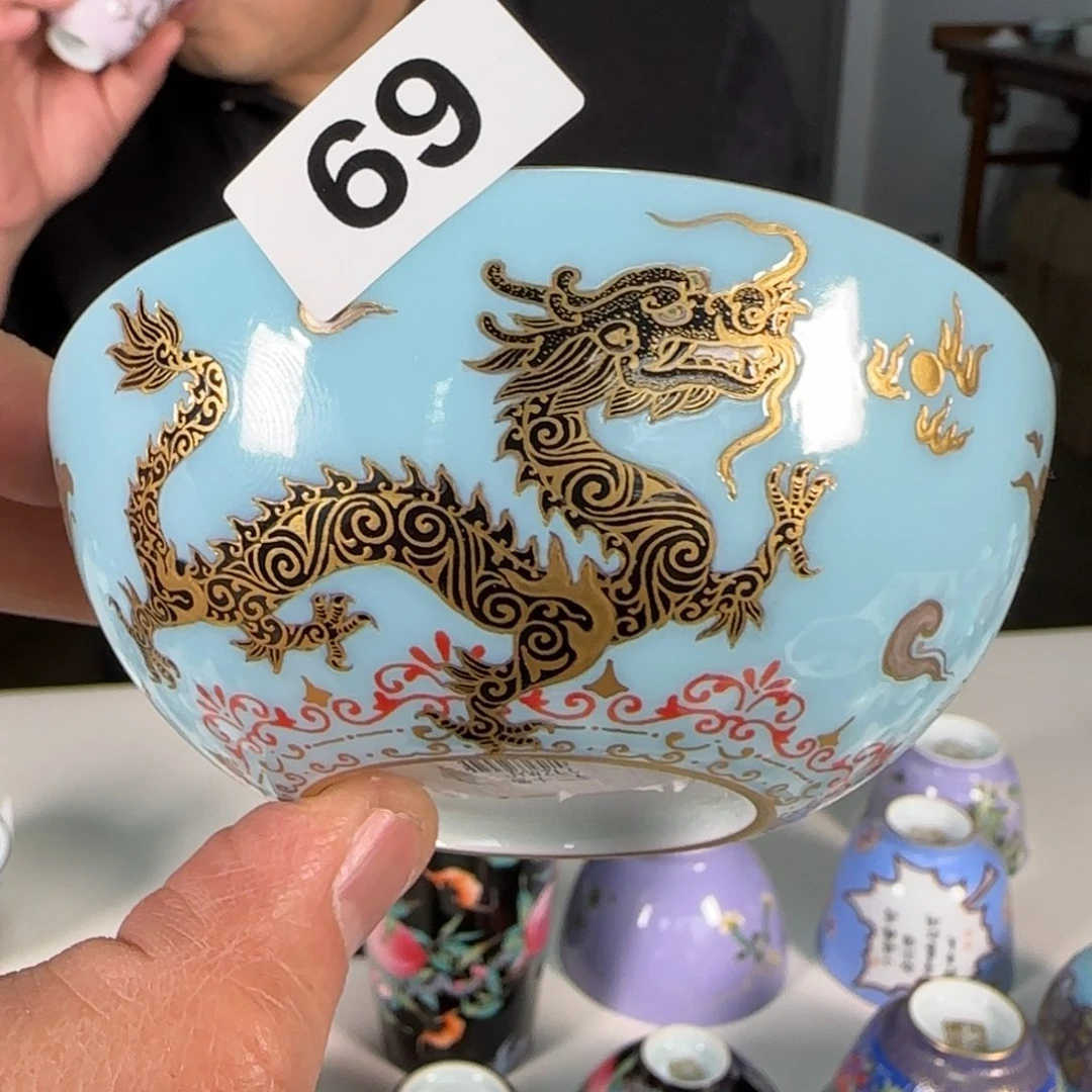 粉彩天花板王子龙作品