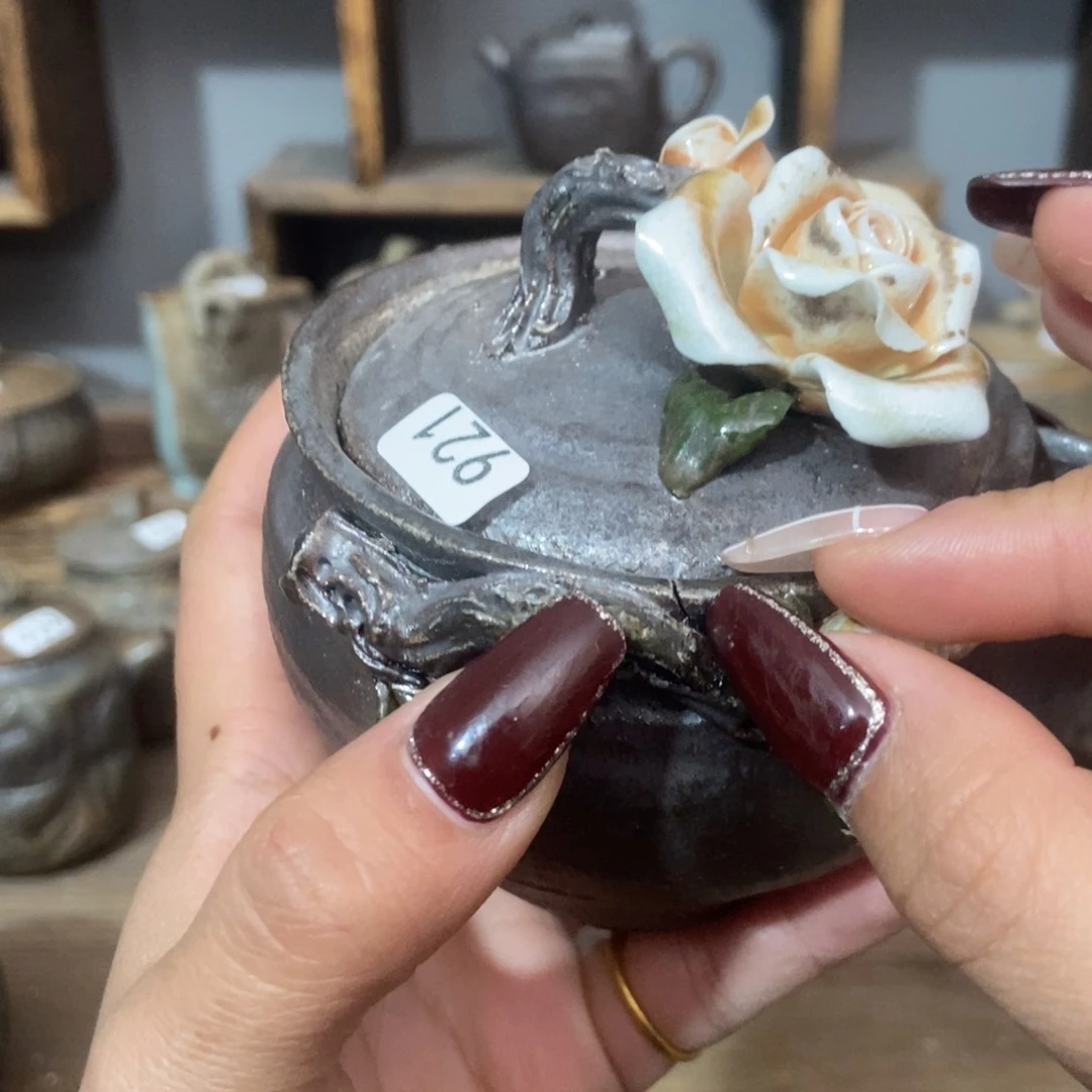 杯子柴烧茶器福利裂