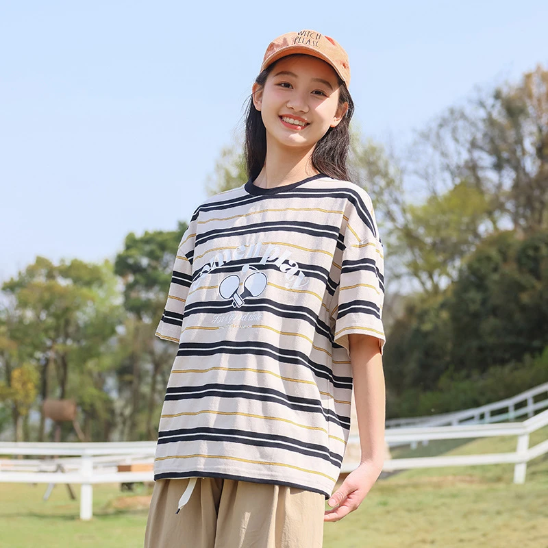初中生夏装短袖套装新款2025休闲大童高中学生两件夏季少女孩洋气