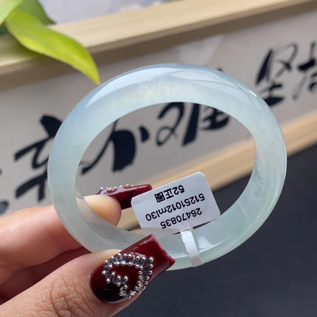翡翠未镶嵌手镯【强烈推荐】冰晴起光正圈手镯