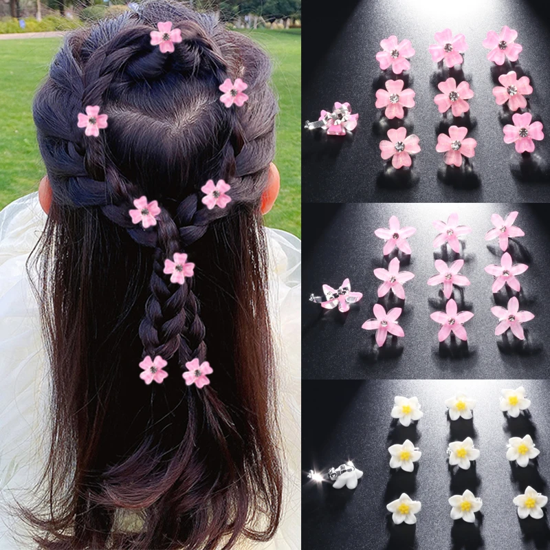 盘发发扣可爱小女孩发夹公主豆豆扣夹小花朵抓夹头饰发饰