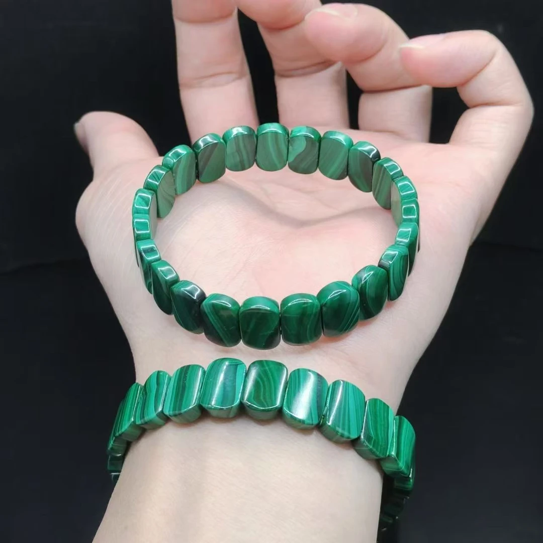 【老三珠宝】孔雀石DIY单圈手牌L16【多样性发其一】约12-3mm
