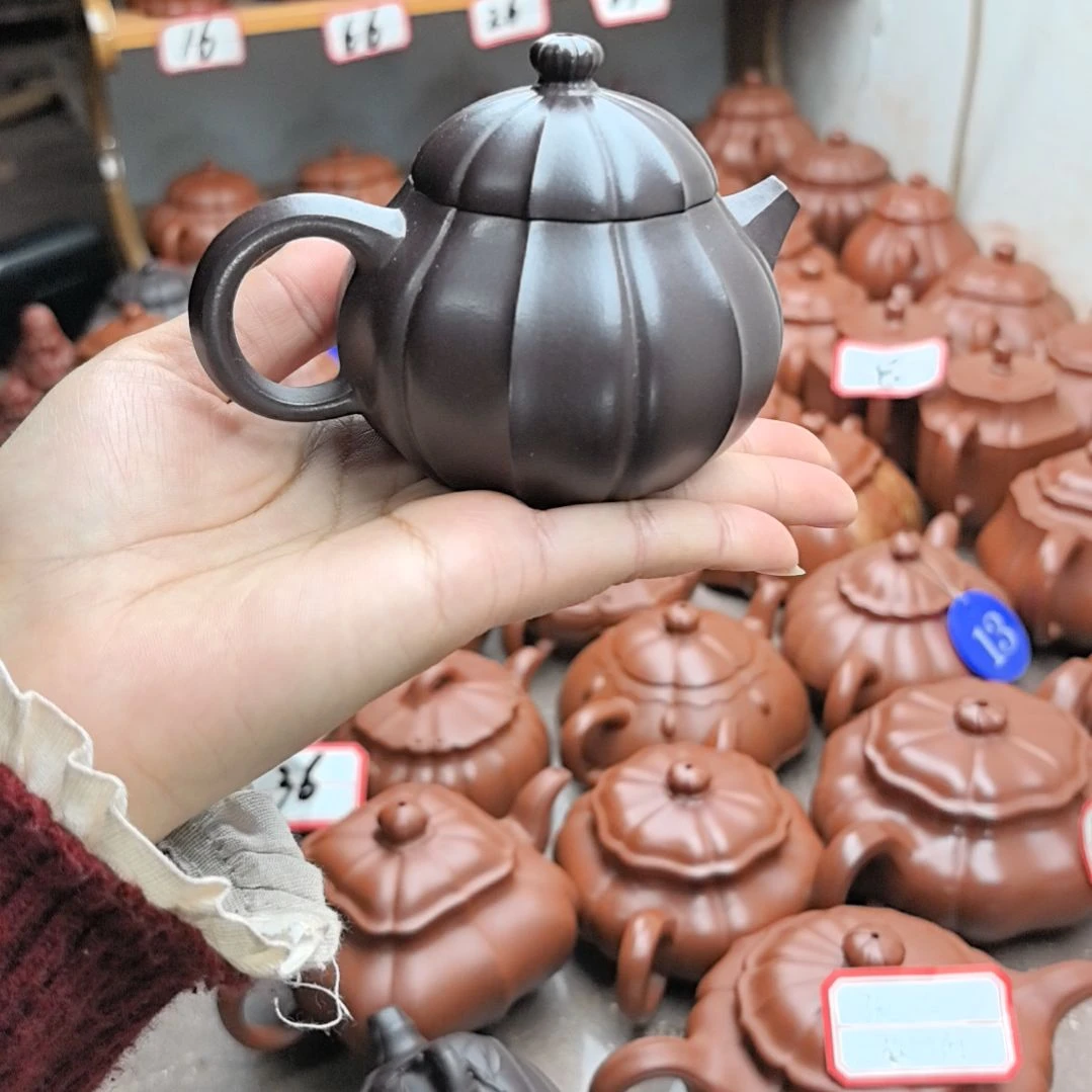 墨***客茶壶紫砂紫泥龙旦150cc