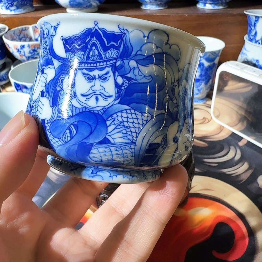 ✎****泥塑主人杯手工手绘