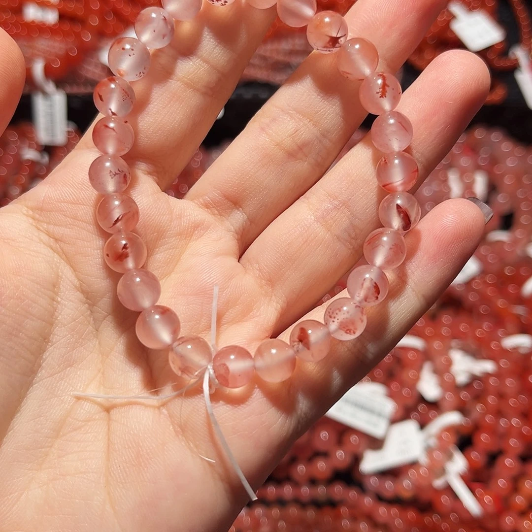 南红玛瑙未镶嵌手链