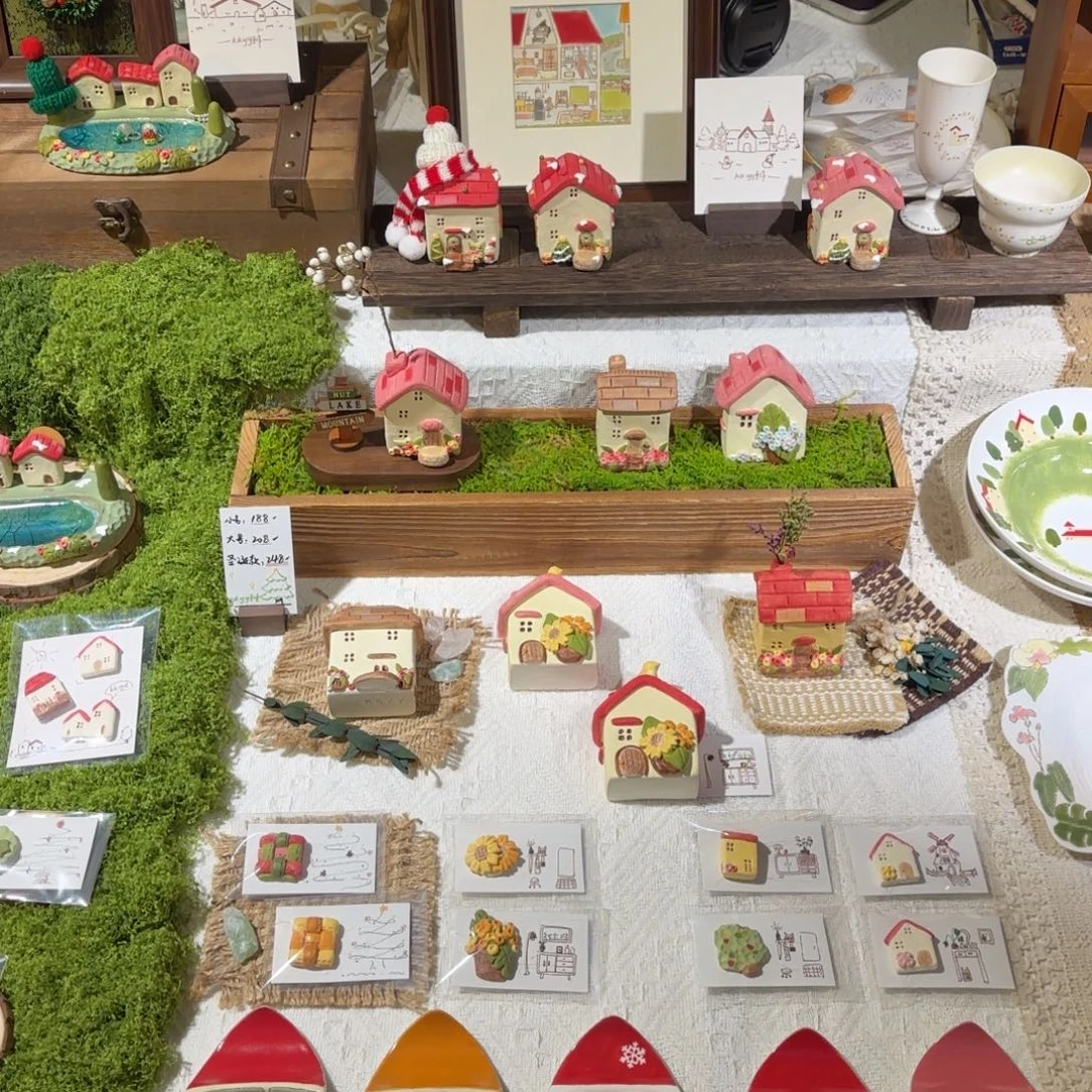 陶摆件可爱的鸭鸭鸭鸭