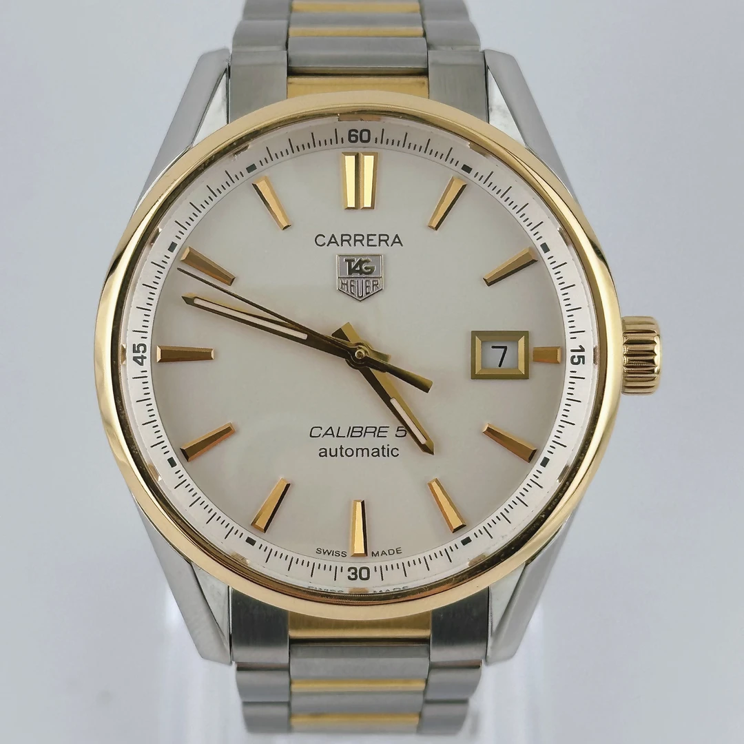 95新 TAG Heuer/泰格豪雅 卡莱拉系列/39mm/18k金圈/自动机械腕表