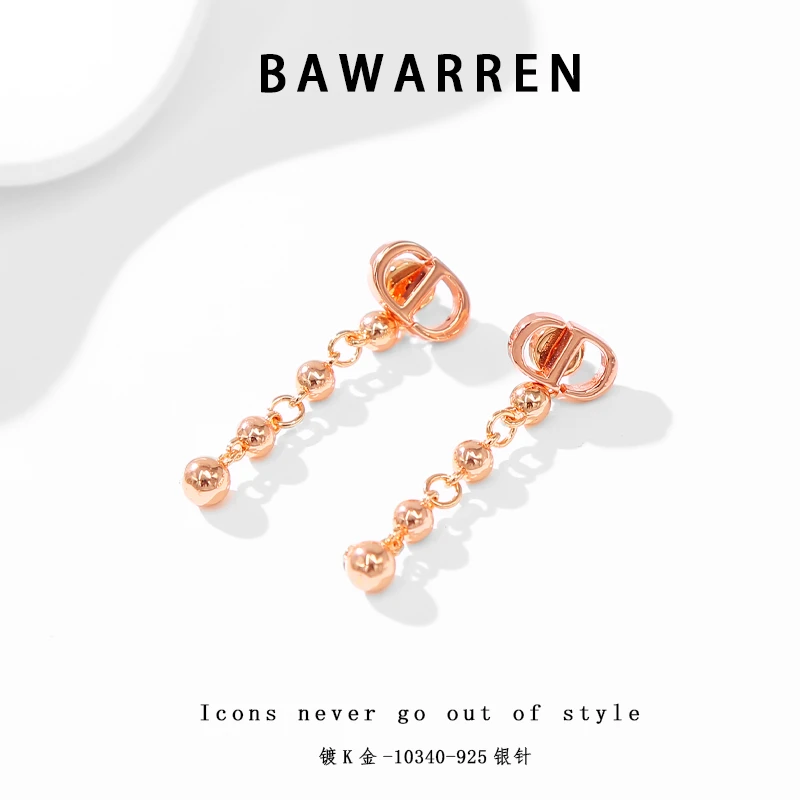 Bawarren 意❤ 精工CNC 10340-光面猪鼻轻奢耳环