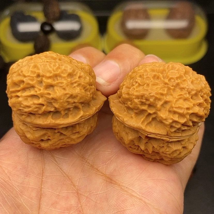 【闪购商品】文玩核桃把件37尺火麒麟金蟾