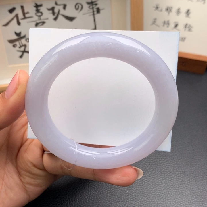 翡翠手镯未镶嵌翡翠手镯圆条58圈口