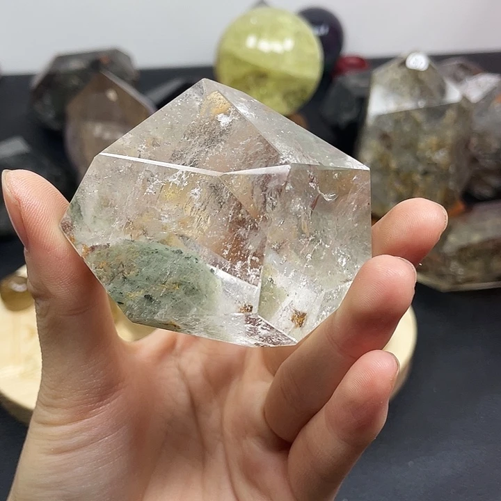 珠宝半成品水晶未镶嵌91水晶石