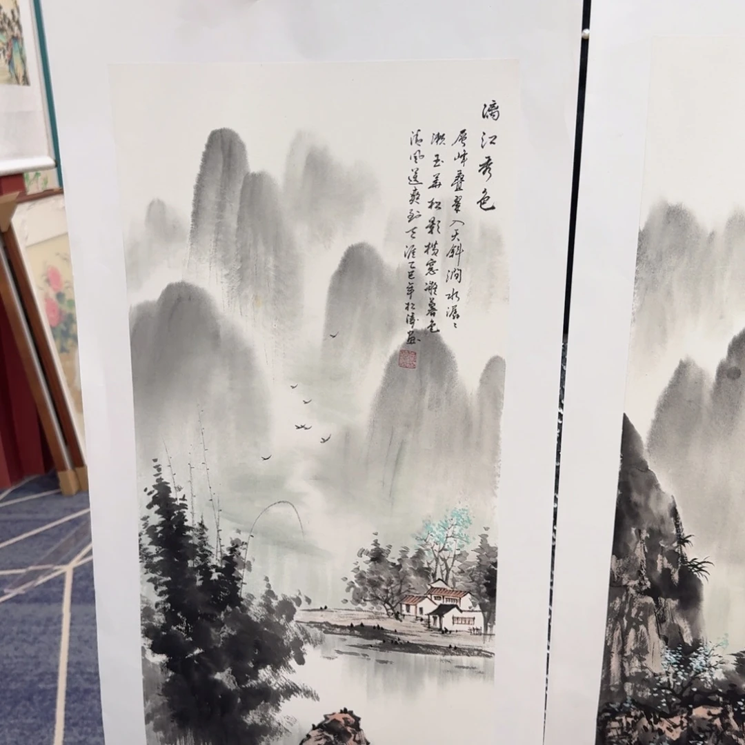 国画国画作品山水花鸟纯手绘