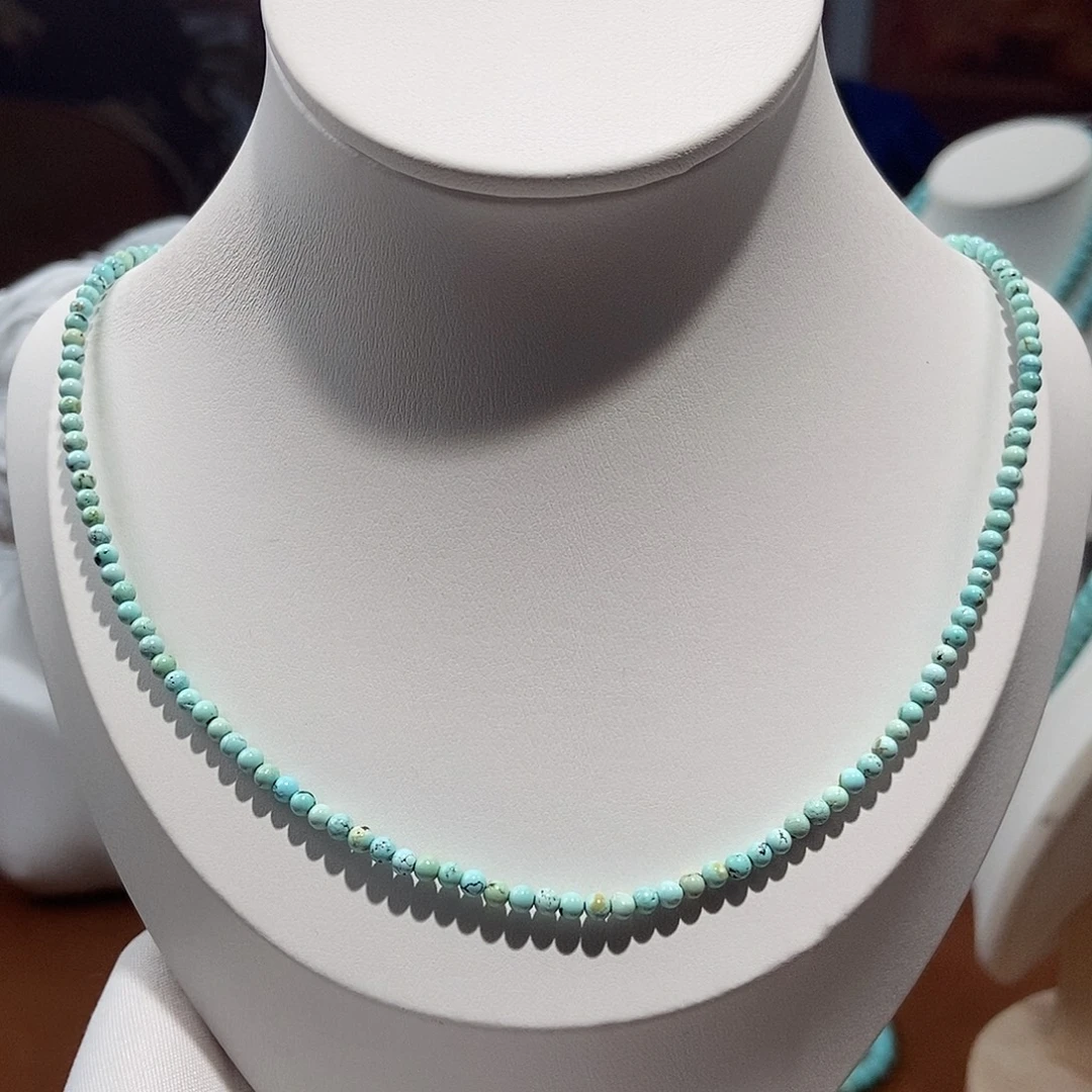 绿松石未镶嵌10颈链卡2+