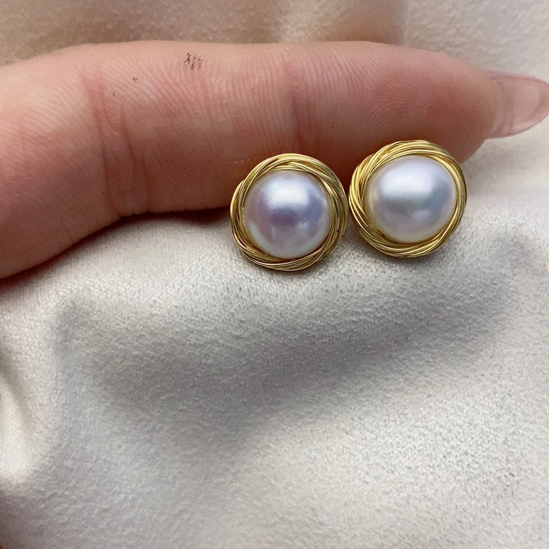 【闪购商品】淡水珍珠耳饰未镶嵌3