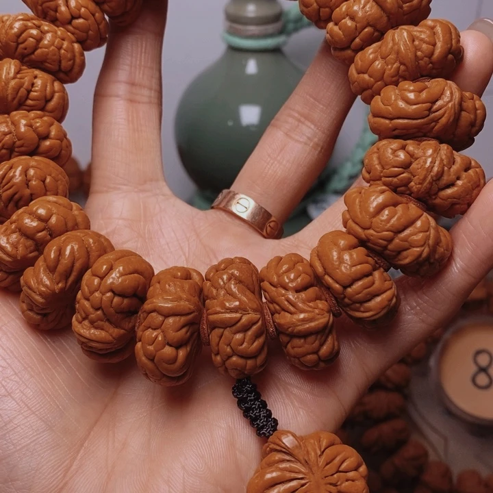 淡***然吊坠桃核龙纹桃核