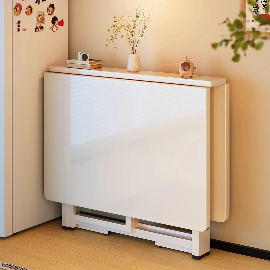 免安装可折叠餐桌小户型吃饭桌子家用简约长桌多功能折叠桌椅组合