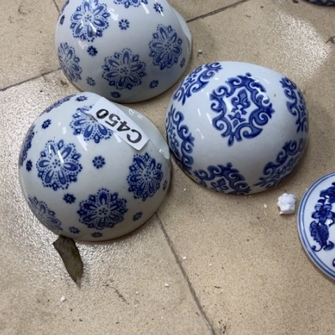 ****蝶瓷片瓷片瑕疵不退不换，介意不拍