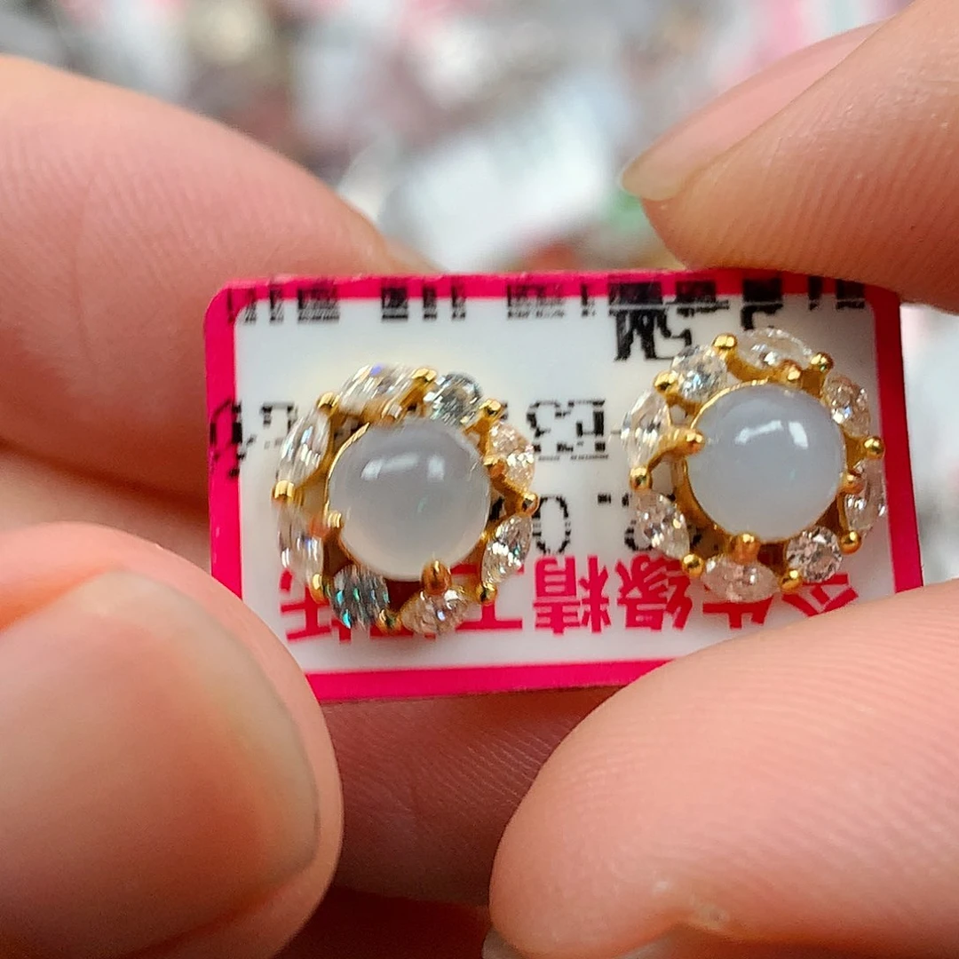 翡翠戒指银S925镶嵌