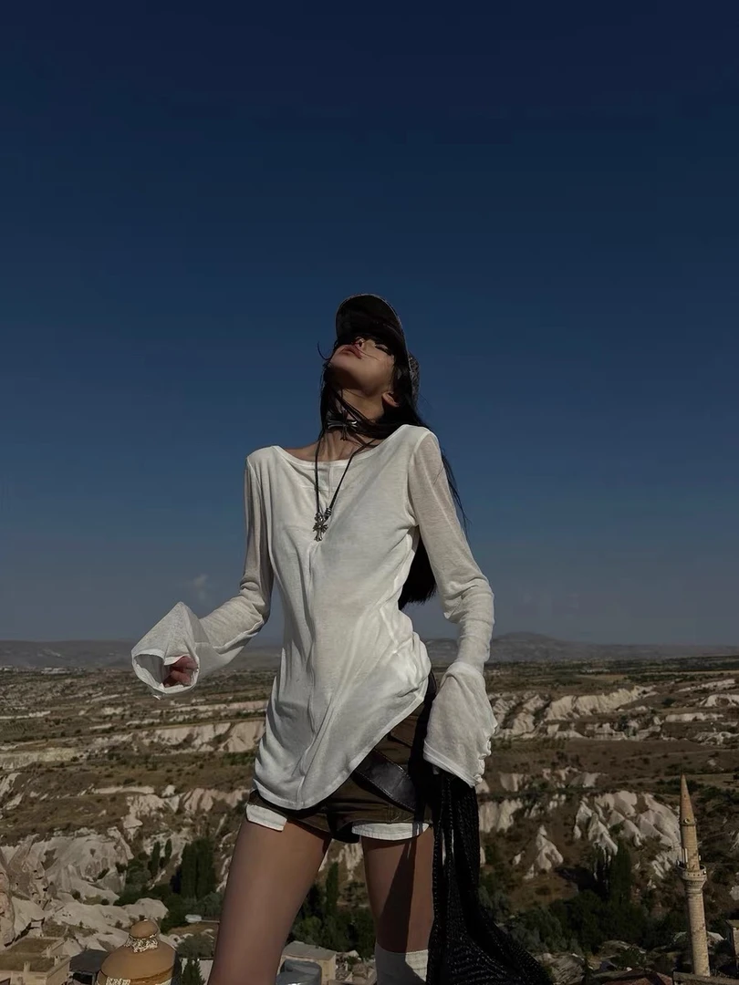 早秋时尚新款韩版辣妹感宽松上衣美式复古低腰休闲短裤小众女