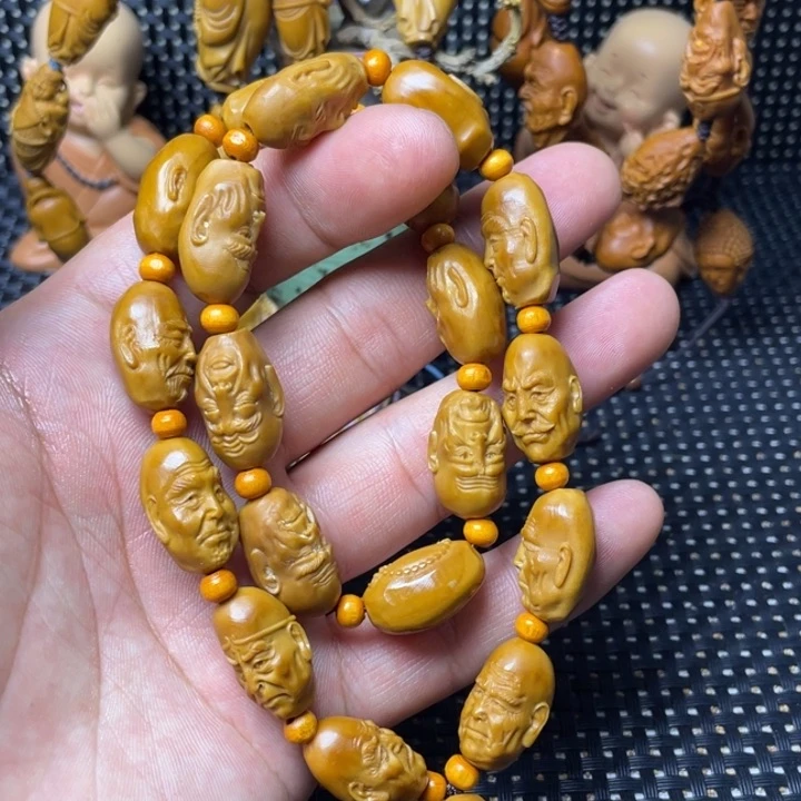 橄榄核手串/手链归渔单面十八罗汉