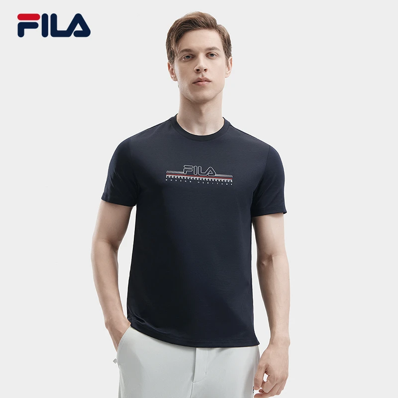Fila/斐乐男装短袖T恤新款经典时尚舒适透气运动休闲F11M421105F