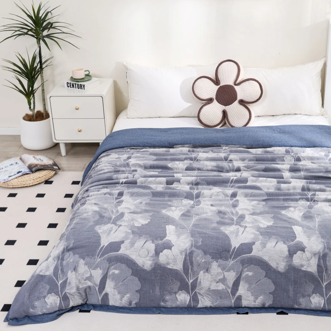 【绿意】高端加厚200*230cm 纯棉双层纱柔软保暖可机洗秋冬驼 绒被