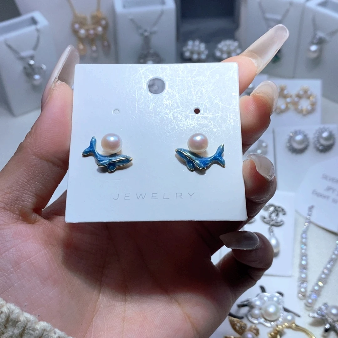 未镶嵌淡水珍珠耳饰