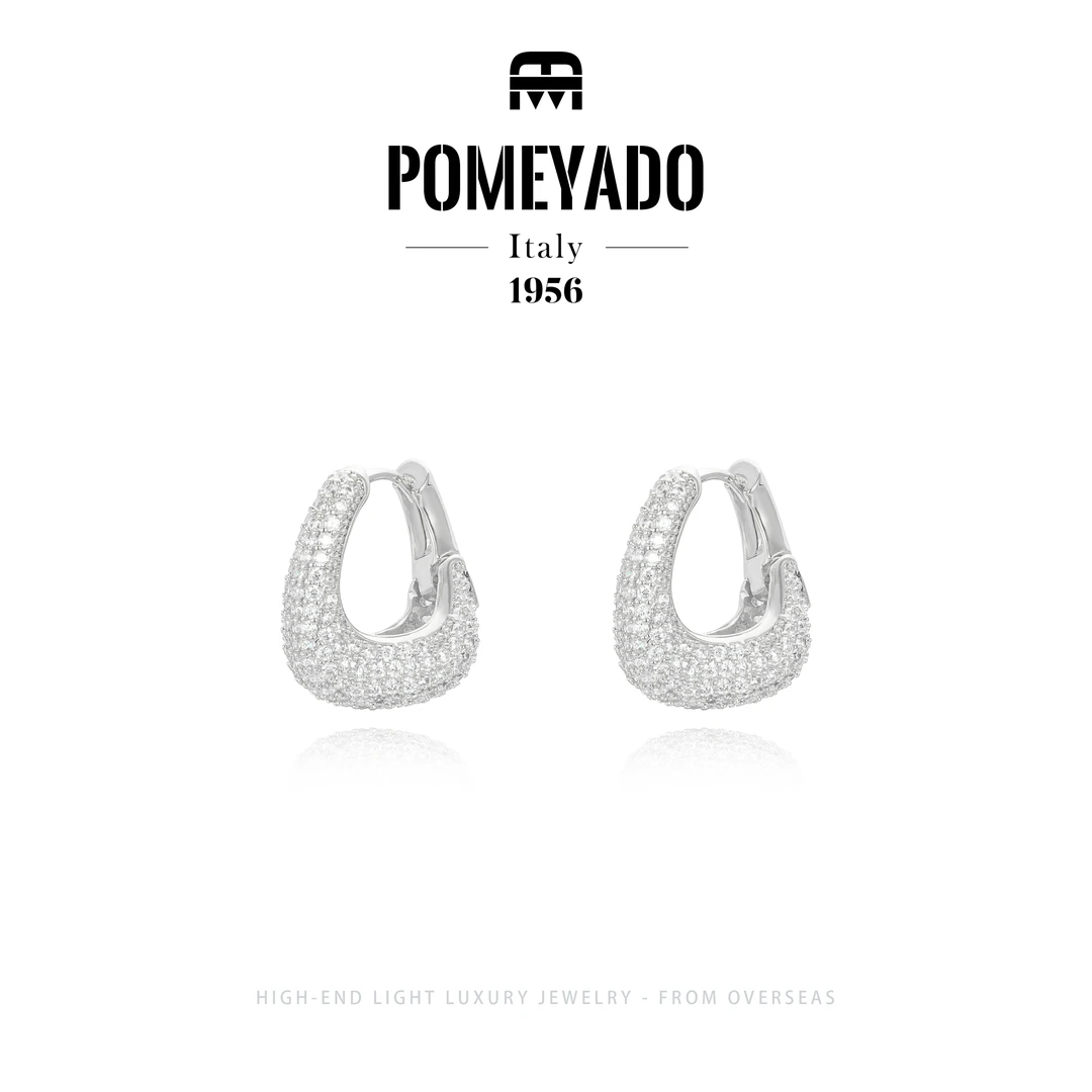 【回声星空】Pomeyado春夏轻奢时尚方圆时尚耳环 F4068