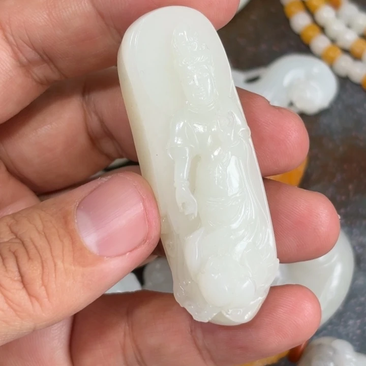 和田玉（白玉）戒指未镶嵌