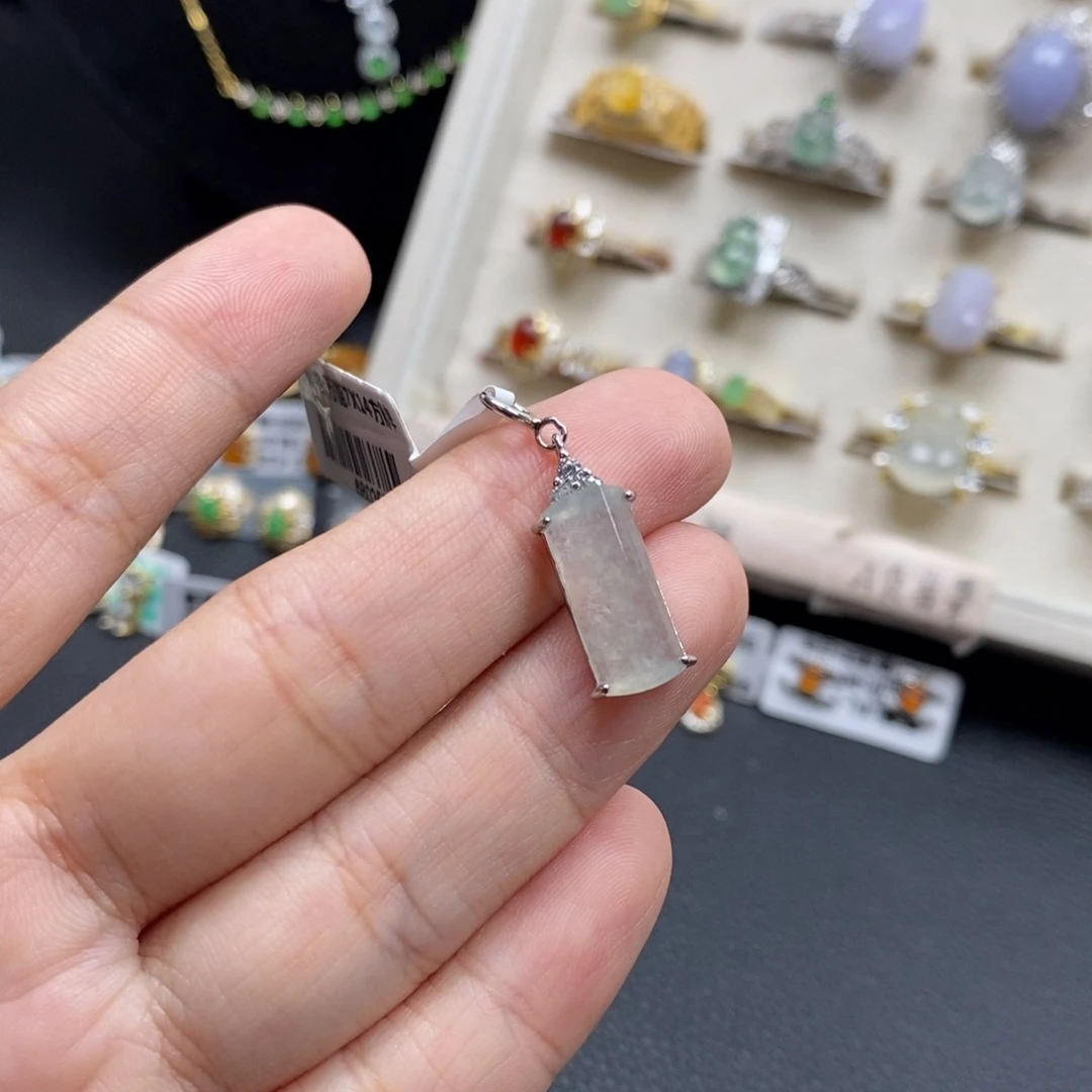 翡翠银S925镶嵌戒指